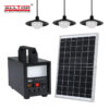 20W Solar battery and panel with bulbs