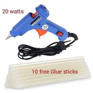 Hot Melt Glue Gun + 10 Free Glue Sticks 20W High Qulaity Professional Glue Gun  Tools