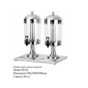 Juicer dispenser with 8l capacity